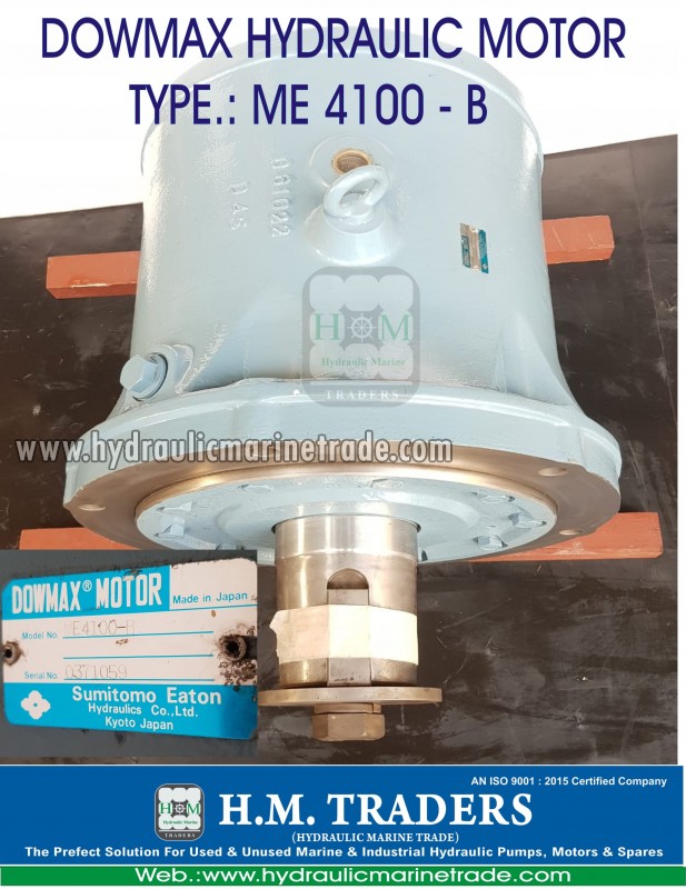 Used MOTOR TYPE.: ME 4100 - B Hydraulic